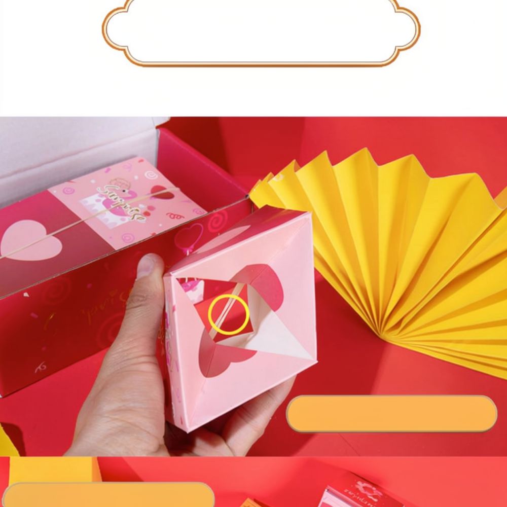 Wedding Envelopes - Boîte créative en forme d'enveloppe rouge