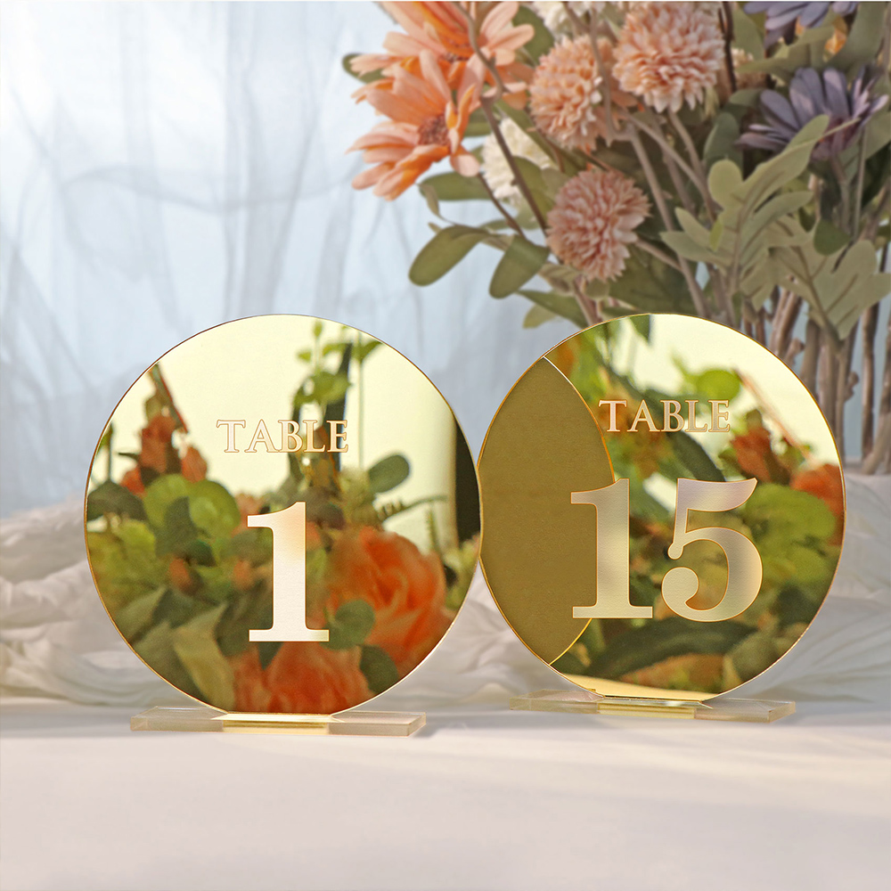 Panneau de numéro de table de  - Table Number Gold avis et prix