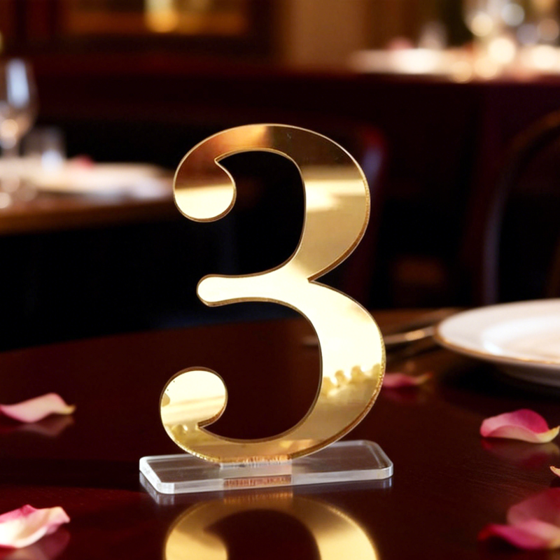 Numéros de table pour mariage  - Table Number Gold avis et prix