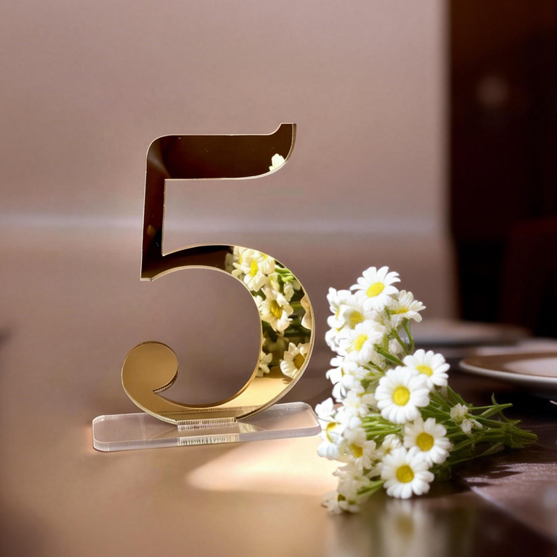 Numéros de table pour mariage  - Table Number Gold avis et prix