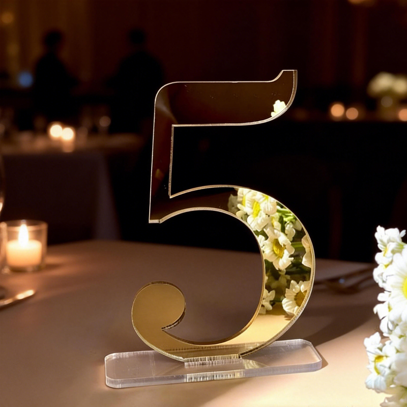 Numéros de table pour mariage  - Table Number Gold avis et prix