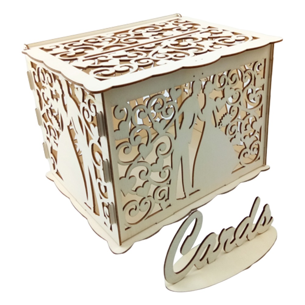 Boîte en bois pour cartes de m - Wedding Card Box avis et prix
