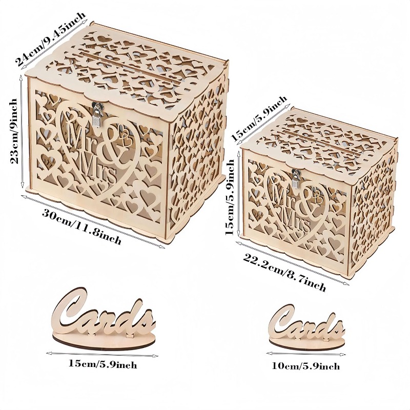 Bricolage en bois M. & Mme Cof - Wedding Card Box avis et prix