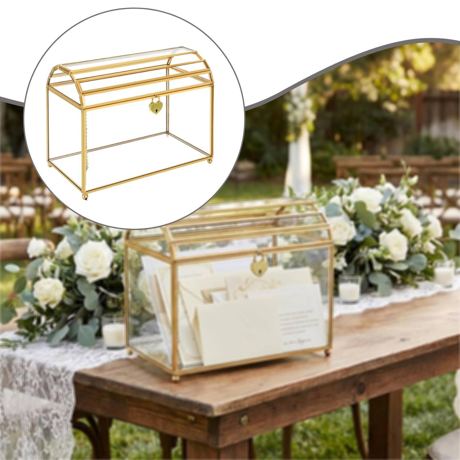 Boîte de rangement en verre po - Wedding Card Box avis et prix