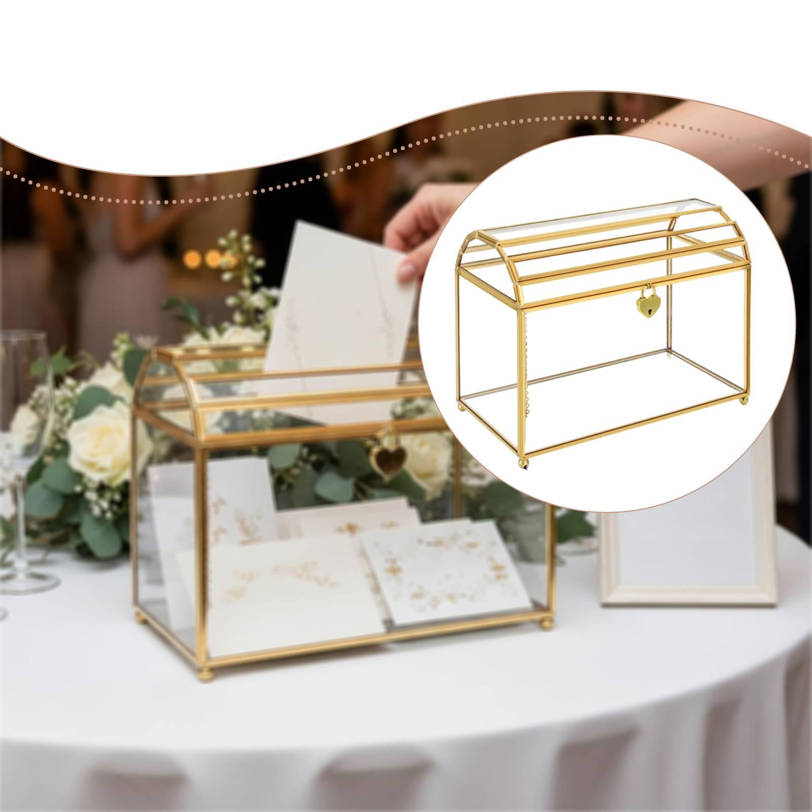 Boîte de rangement en verre po - Wedding Card Box avis et prix