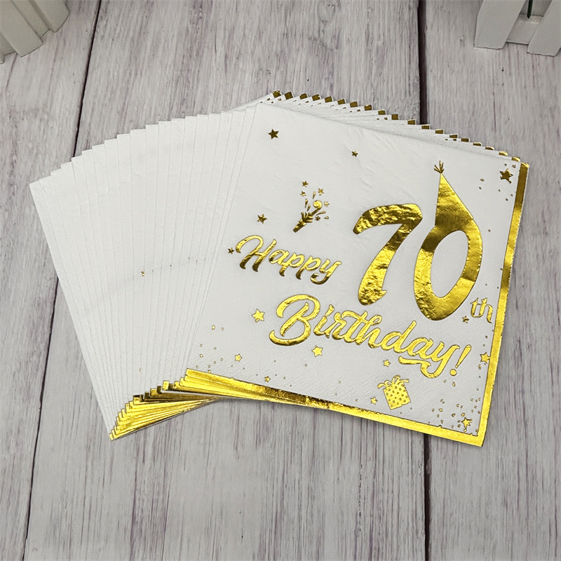 Serviettes en papier jetables  - Table Number Gold avis et prix