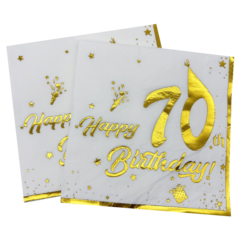Serviettes en papier jetables  - Table Number Gold avis et prix