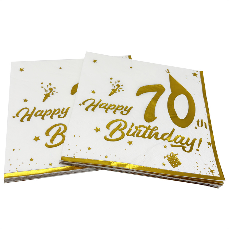 Serviettes en papier jetables  - Table Number Gold avis et prix