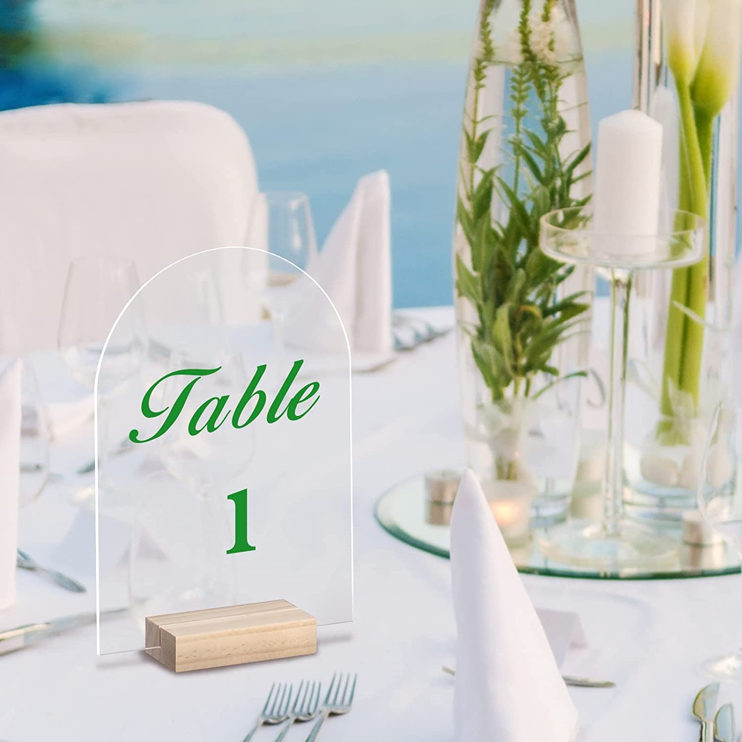 Ensemble de Panneaux en Acryli - Table Number Gold avis et prix