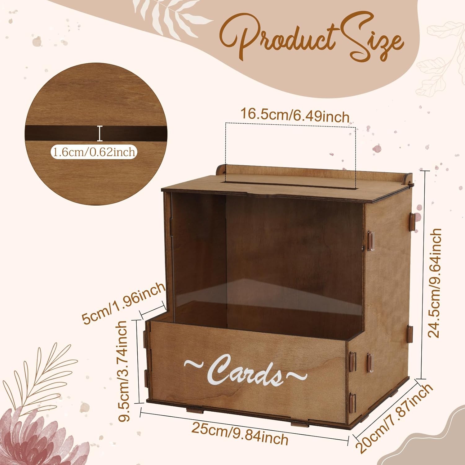 Boîte à cartes de mariage en b - Wedding Card Box avis et prix