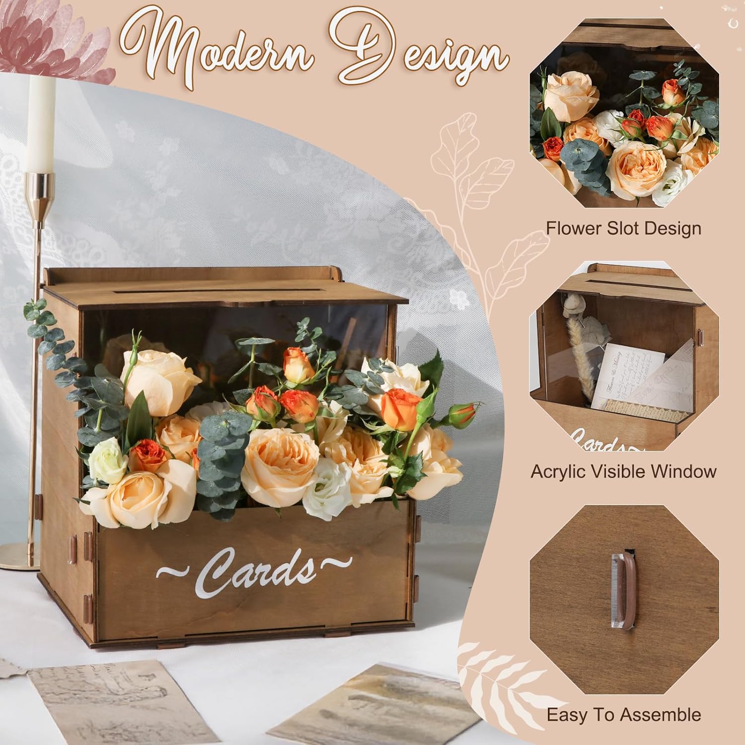 Boîte à cartes de mariage en b - Wedding Card Box avis et prix