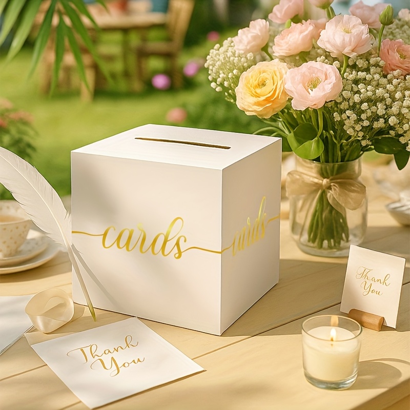 Carte de mariage blanche avec  - Wedding Card Box avis et prix