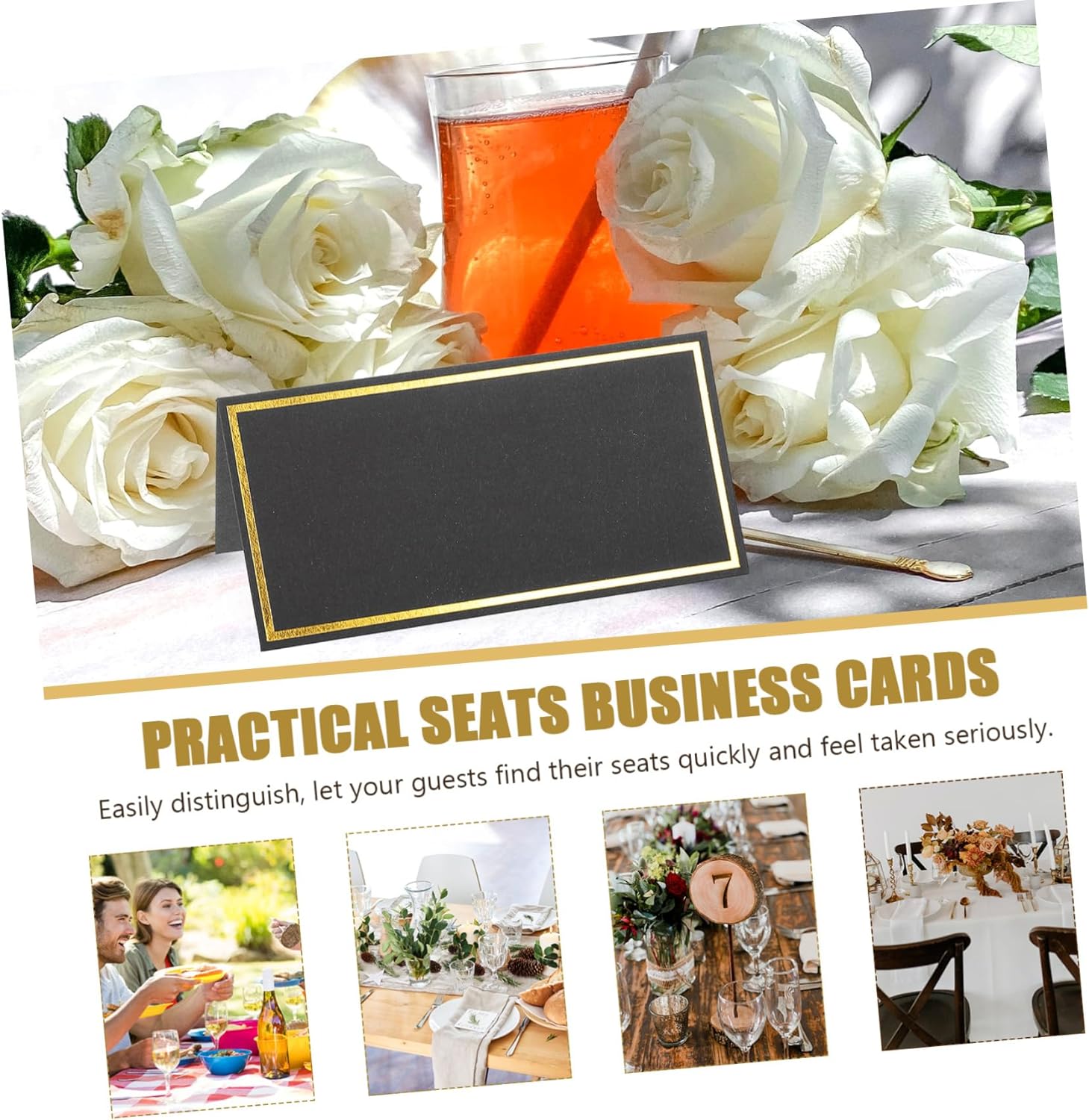 Carte de Place avec nom en or  - Table Number Gold avis et prix